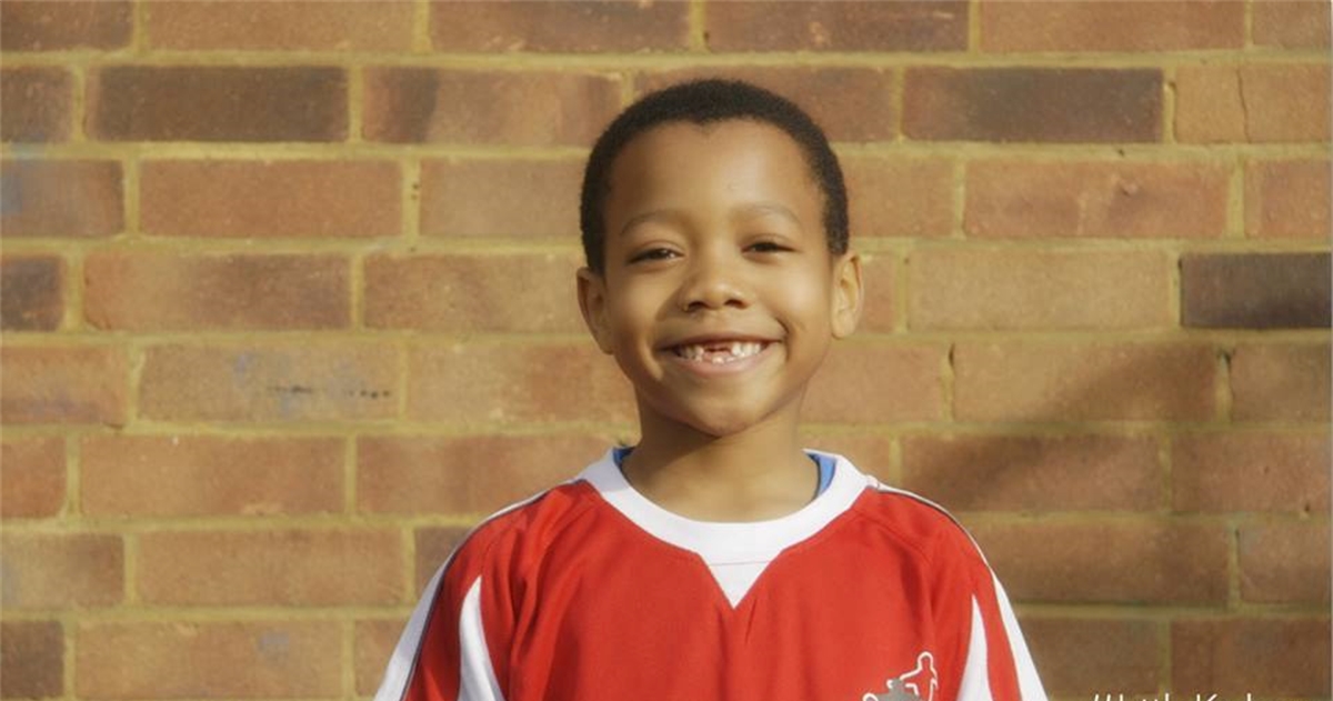 Boy smiling